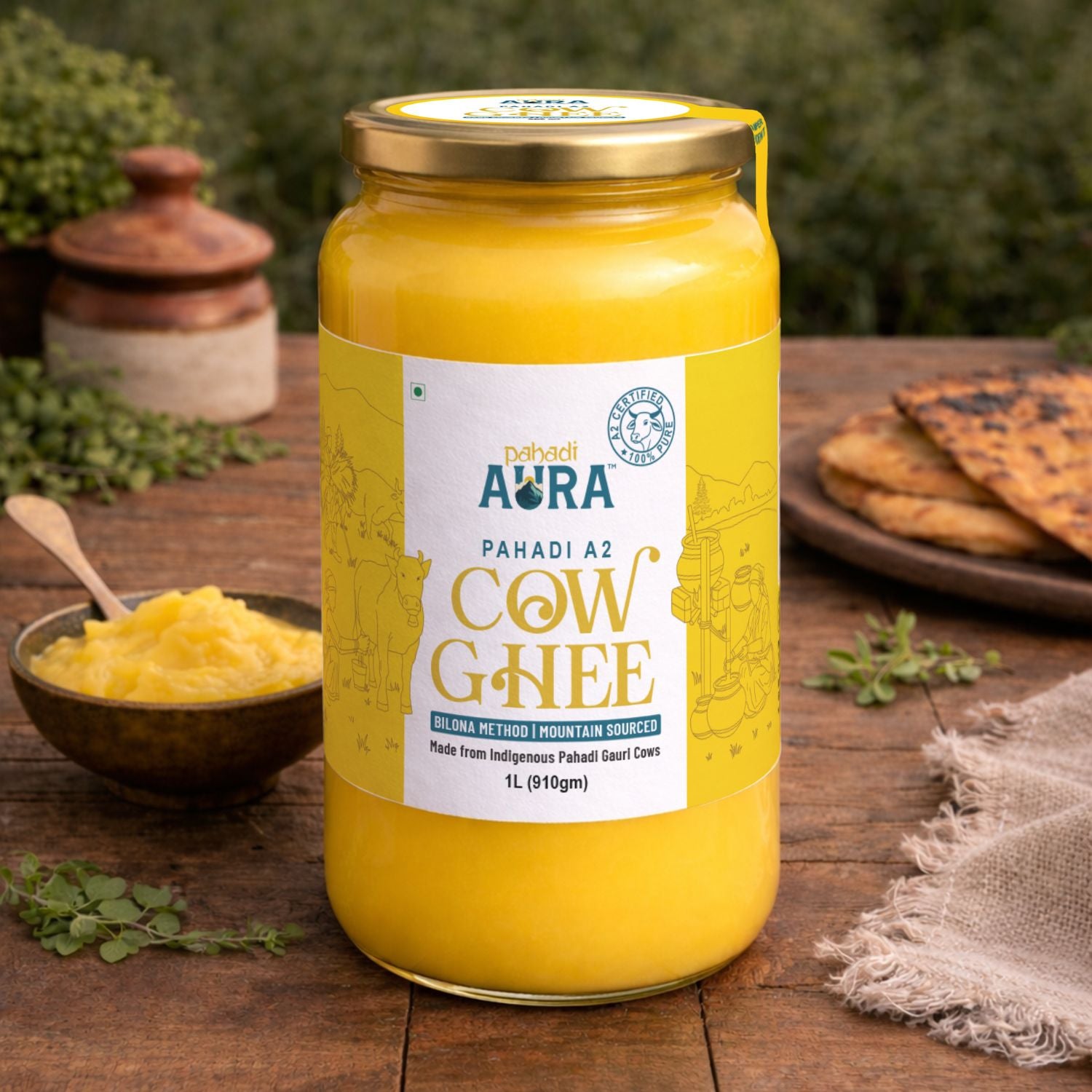 Pahadi A2 Cow Ghee - 1 L