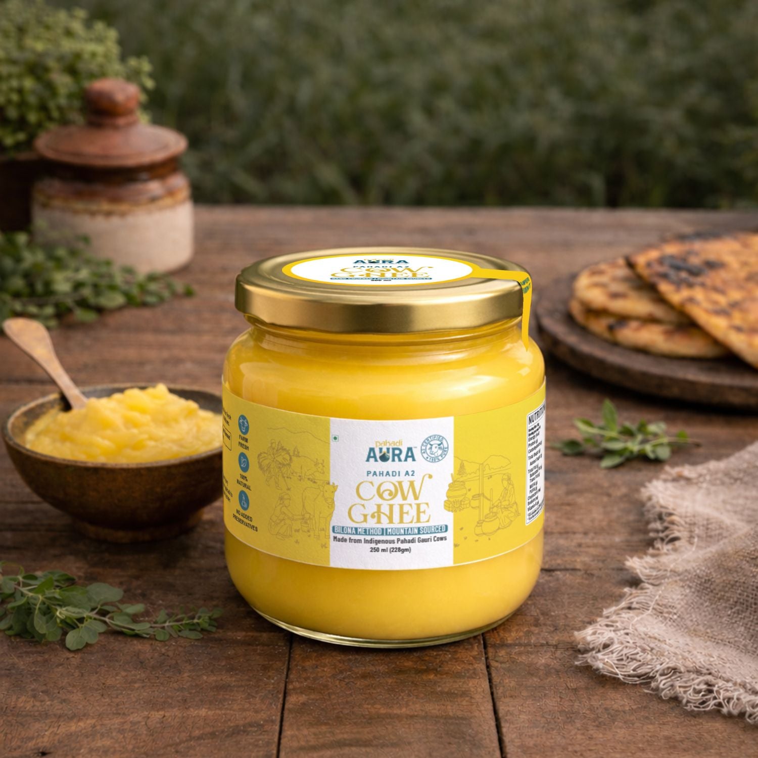 Pahadi A2 Cow Ghee - 250 ML